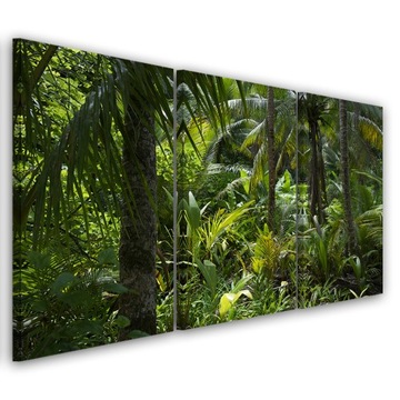 OBRAZ TRYPTYK Las drzewa Natura 90x60
