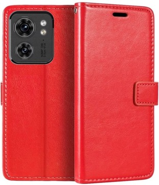 SZKŁO+ KABURA ETUI SKÓRZANE do MOTOROLA EDGE 40