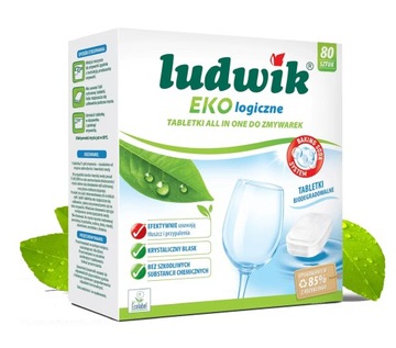 LUDWIK EKOLOGICZNE TABLETKI DO ZMYWAREK ALL IN ONE BAKING SODA SYSTEM 80SZT