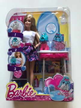 Волшебная кукла-трансформер и собачка Барби CFN40