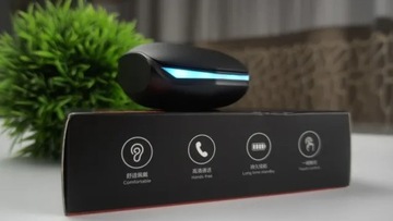 Słuchawki bezprzewodowe douszne gamingowe bluetooth czarne Lenovo GM2 Pro