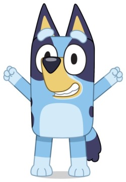 NAKLEJKA NA OKNO MEBLE LUSTRO BAJKA BLUE BLUEY