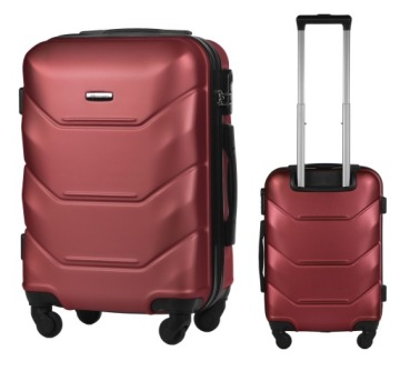 РУЧНОЙ ЧЕМОДАН НА КОЛЕСАХ ДОРОЖНЫЙ БАГАЖ DIAMOND BURGUNDY S 20