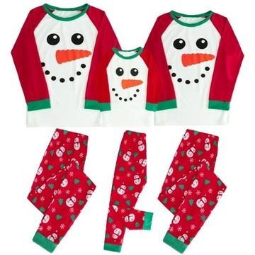PIŻAMA Rodzinna piżama bożonarodzeniowa 2024 dorosłych pasujących do zestaw