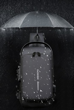 НАРЕМЕННАЯ СУМКА, ЧЕРНАЯ НАСТЕННАЯ СУМКА, ВОДОНЕПРОНИЦАЕМЫЙ USB POWER BANK