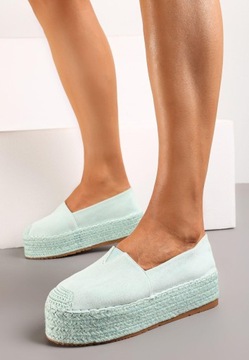 Renee Zielone Espadryle damskie 37 Ekozamsz