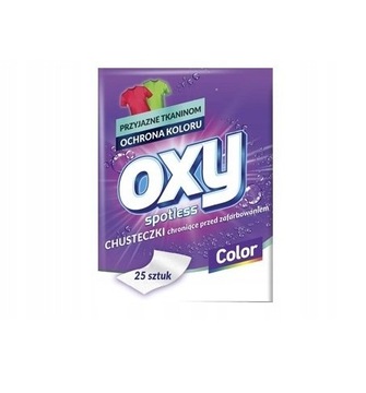 Chusteczki OXY spotless przeciw farbowaniu 25 szt.