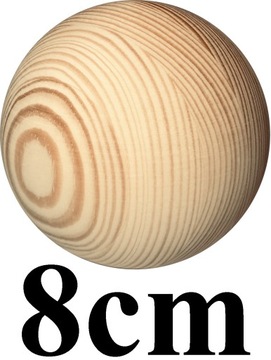 KULE DREWNIANE, Kula KULKI różne wymiary 80mm