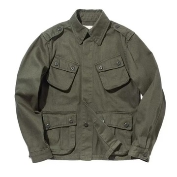 Military Cargo Jacket Men Spring Autumn Multi-Pock
