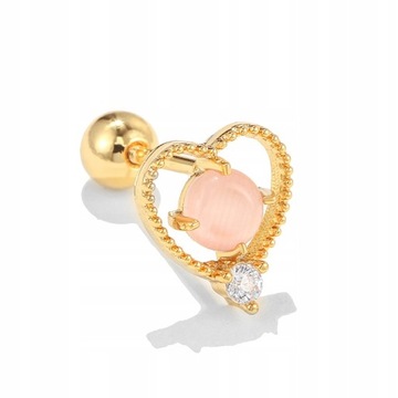 New Trendy Stainless Steel Cute Sweet Pink He