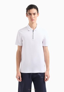 Męska Koszulka polo ARMANI EXCHANGE Biała XXL