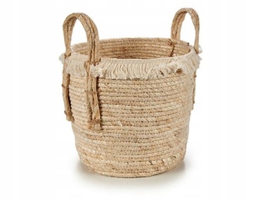 OSŁONA DONICY SŁOMIANY KOSZ SŁOMA 23X23X19,5 CM 8L