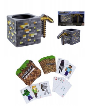 Minecraft Gold Mug Кирка 3D Pixel, лицензия Paladone