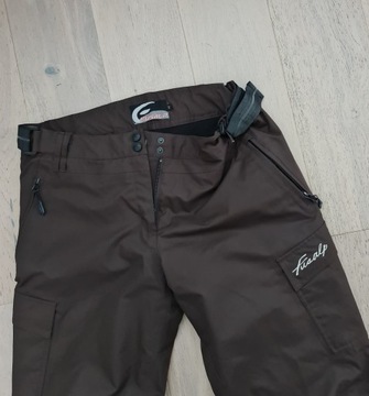 Лыжные брюки для сноуборда Fusalp 42 Entrant, коричневые, идеальные