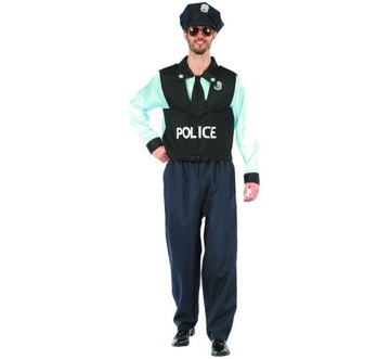 Strój POLICJANTA dla dorosłych, rozm. 52