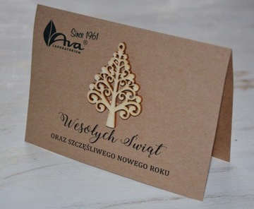 KARTKI ŚWIĄTECZNE DLA FIRM EKO C6 + KOPERTA EKO