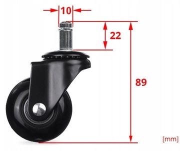 Резиновые колеса 10 мм для кресла IKEA.