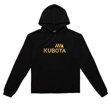 CZARNA BLUZA MĘSKA Z KAPTUREM Kubota UNISEX S