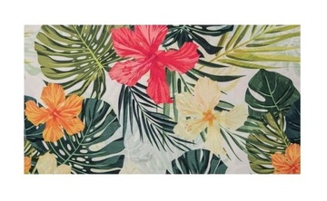 TKANINA DRUKOWANA TROPIC, MOCNA, MIĘKKA, 5 WZORÓW