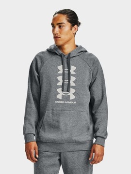 BLUZA MĘSKA UNDER ARMOUR Z KAPTUREM BAWEŁNA SPORTOWA DRESOWA 1357094-012