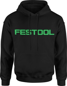 FESTOOL FESTOL BLUZA MĘSKA BUDOWA Z KAPTUREM XXL DRESOWA NADRUK Z NADRUKIEM