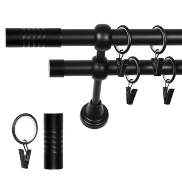 KARNISZ METALOWY FI 19 PODWÓJNY 320 CM METAL