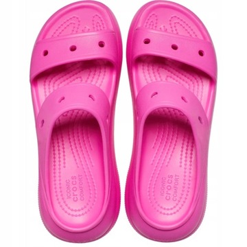 klapki damskie na platformie crocs chodaki lekkie wysokie 41,5 M8/W10