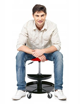 СТУЛ ДЛЯ МАСТЕРСКОЙ ВРАЩАЮЩИЙСЯ СТУЛ СИДЕНЬЕ С КОЛЕСАМИ С НИЖНЕЙ ПОЛКОЙ