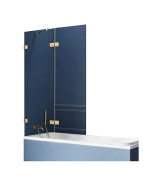 NT Шторка для ванны AVEXA GOLD Lewa 120 h150