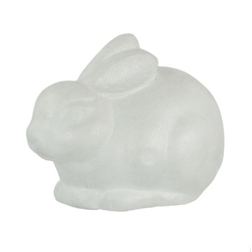 Zajączek królik styropianowy figurka wielkanocna do ozdabiania 14 cm