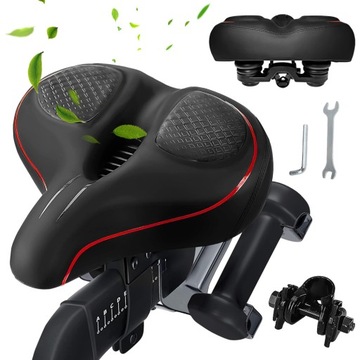 WYGODNE SIODEŁKO ROWEROWE SZEROKIE PIANKA MIĘKKIE WYSOKO ELASTYCZNA