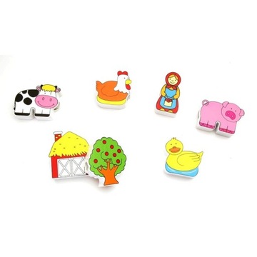 VIGA STRINGER ДЕРЕВЯННАЯ РЕЗЬБА FARMA BLOCKS MONTESSORI