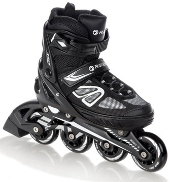 Регулируемые фигурные коньки 2 в 1 RAVEN Advance Black 35-39