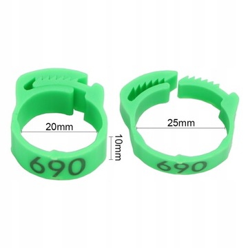 Маркеры-кольца для кур, гусей, птиц, 30 шт м4.