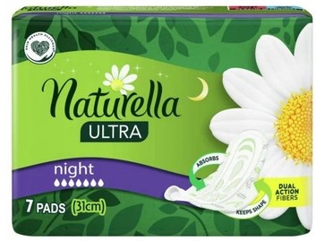 Naturella ULTRA Night ze skrzyd. podpaski 7szt