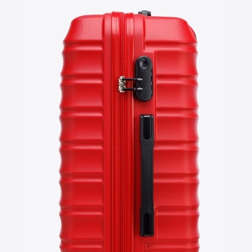 WITTCHEN średnia walizka z ABS-u czerwona