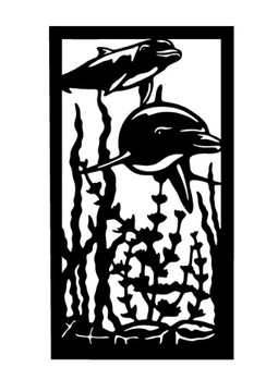 DELFIN PANEL ŚCIENNY NAKLEJKA OBRAZ