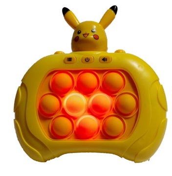 POP IT GRA ANTYSTRESOWA ZRĘCZNOŚCIOWA ELEKTRYCZNA PIKATCHU LOGICZNA ZABAWKA