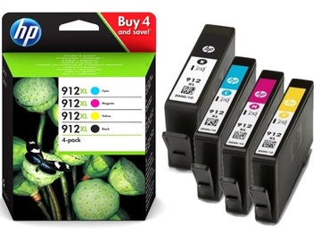 4x TUSZ HP 912XL OFFICEJET PRO 8023 8024 8020 8014