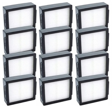 12 szt. FILTR FILTRY DO IROBOT ROOMBA E4 E5 E6 E7 I3 I4 I5 I6 I7 I8 J7 PLUS