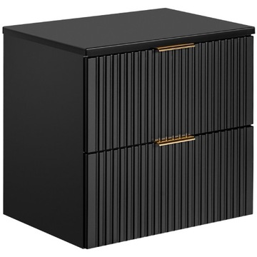 Szafka po umywalkę 60 cm z blatem ADEL BLACK 82-60