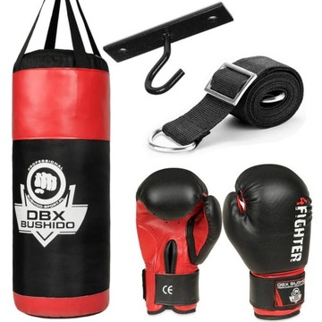 60cm 6kg Zestaw bokserski dla dzieci Worek +Rękawice Kids BUSHIDO