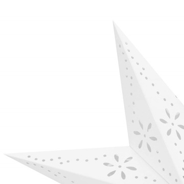 ДЕКОРАТИВНАЯ ЗВЕЗДА 10LED БУМАГА 50см ВИТРАЖ ТЕПЛЫЙ БЕЛЫЙ 3D ЛАМПА