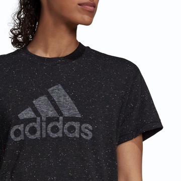 Adidas koszulka sportowa damska oddychająca t-shirt czarna - S