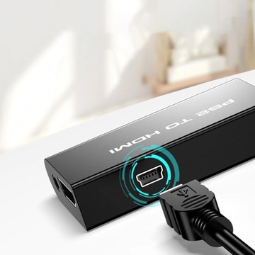 ADAPTER PS2 do HDMI KONWERTER PRZEJŚCIÓWKA HD