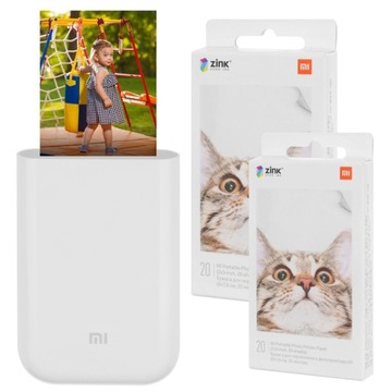 XIAOMI DRUKARKA DO ZDJĘĆ Z TELEFONU SMART + PAPIER