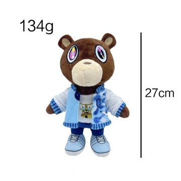 МЕДВЕДЬ-МАСКОТ KANYE DROPOUT BEAR PLUSH 27CM