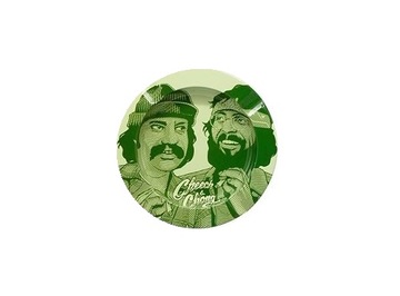 Popielniczka metalowa okrągła Cheech & Chong