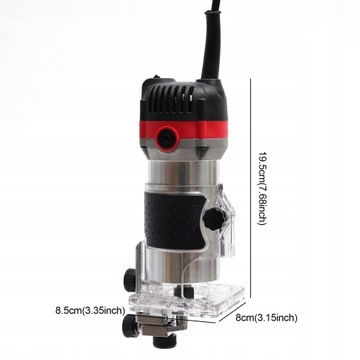 ЭЛЕКТРИЧЕСКИЙ ТРИМЕР РУЧНОЙ ФРЕЗЕРНЫЙ СТАНОК ПО ДРЕВЕСИНЕ РЕЖУЩИЕ ФРЕЗЫ 800ВТ 1/4