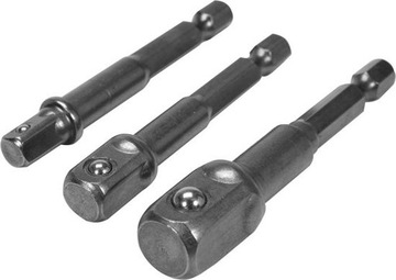ZESTAW ADAPTERÓW HEX DO NASADEK-1/4, 3/8, 1/2